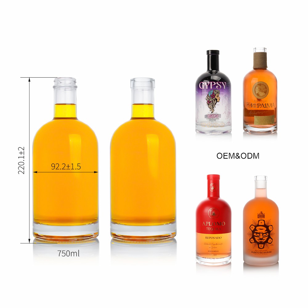 750ml Oslo glass bottle