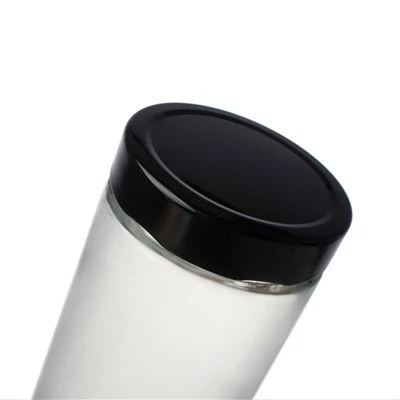Multi Sizes Glass Jars With Black Aluminum Cap factory