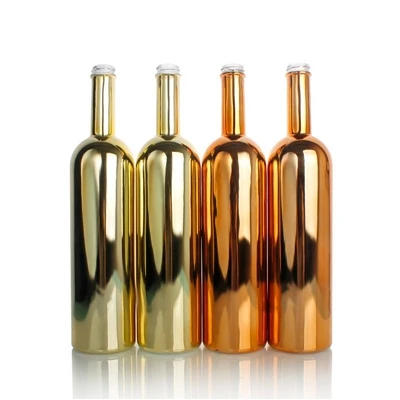 Come elaborare bottiglie di vino in vetro elettroplato