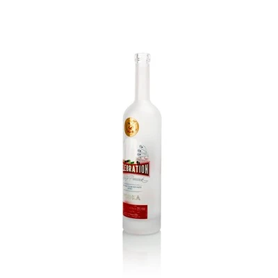 Bottiglia di vetro vodka glassata da 750 ml